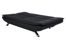Schlafsofa >Finja< in Schwarz - 196x91x98cm (BxHxT)