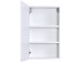 Hängeschrank >Graphit< in Weiß Hochglanz aus MDF - 40x64x20cm (BxHxT)