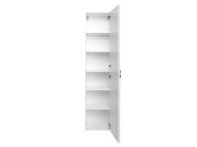 Seitenschrank >Graphit< in Weiß - 40x180x35cm (BxHxT)