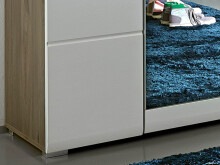 Garderobenschrank >Allison< in Weiß aus MDF - 84x200x40cm (BxHxT)