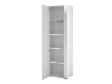 Garderobenschrank >Rolland< in Weiß aus MDF - 65x198x41cm (BxHxT)