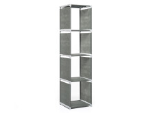 Regal >Allice< in Anthrazit aus Kunststoff -...