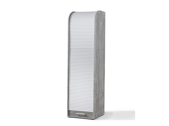 Jalousieschrank >Organizer< in Beton weiß - 45x164x40cm (BxHxT)