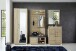 Garderobenschrank >Davenport< in Sonoma-Eiche hell aus MDF - 74x200x40cm (BxHxT)