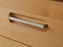 Sideboard >Leduc< in Kernbuche aus Metall - 163x78x40cm (BxHxT)