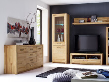 Sideboard >Leduc< in Kernbuche aus Metall - 163x78x40cm (BxHxT)