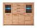 Highboard >Leduc< in Kernbuche aus Metall - 163x122x40cm (BxHxT)