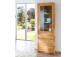 Vitrine >Leduc< in Kernbuche/RE aus Metall - 66x203x40cm (BxHxT)