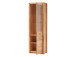 Vitrine >Leduc< in Kernbuche/RE aus Metall - 66x203x40cm (BxHxT)