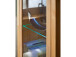 Vitrine >Leduc< in Kernbuche/LI aus Metall - 66x203x40cm (BxHxT)