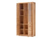 Vitrine >Leduc< in Kernbuche aus Metall - 98x203x40cm (BxHxT)