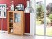 Highboard >Leduc< in Kernbuche aus Metall - 98x145x40cm (BxHxT)