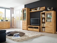 TV-Board >Leduc< in Kernbuche aus Metall - 125x43x46cm (BxHxT)