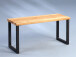 Sitzbank >Michael< in Wildeiche aus Massivholz geölt - 80x40x30cm (BxHxT)