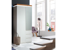 Garderobenschrank >Lisa< in weiß matt aus MDF...