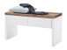 Sitzbank >Lisa< in Weiß matt aus MDF - 91x48x38cm (BxHxT)
