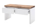 Sitzbank >Lisa< in Weiß matt aus MDF - 91x48x38cm (BxHxT)