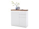 Garderoben-Set >Lisa< in Weiß matt Asteiche - 285x198x38 (BxHxT)