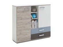 Kommode >Ferdy< in Weiß - 120x104x33cm (BxHxT)