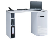Schreibtisch >Max< in Icy-Weiß - 115x75x50cm (BxHxT)