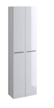 Seitenschrank >Parma II< in Weiß aus MDF -...