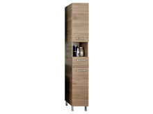 Badezimmer-Set >Sheela I< (5-teilig) in Chrom-Glanz - 150x195,5x33cm (BxHxT)