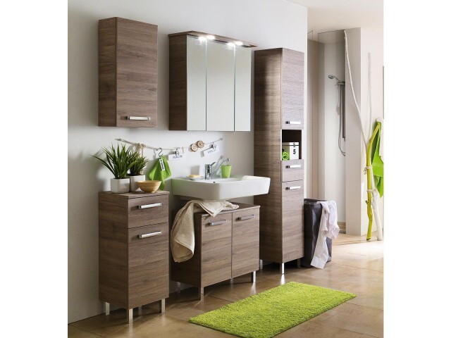 Badezimmer-Set >Sheela II< in Chrom-Glanz - 150x195,5x33cm (BxHxT)