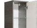 Midischrank >Abelica I< in Graphit Struktur aus Glas - 30x141x33cm (BxHxT)