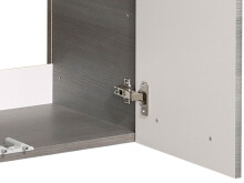 Waschbeckenunterschrank >Abelica I< in Graphit Struktur - 60x53x33 (BxHxT)