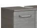 Waschbeckenunterschrank >Abelica I< in Graphit Struktur - 60x53x33 (BxHxT)