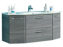 Waschtisch-Set >Abelica II< in Weiß aus MDF