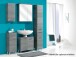 Badezimmer-Set >Abelica I< (5-teilig) in Graphit Struktur - 150x185,5x33 (BxHxT)
