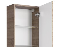 Hängeschrank >Carrie I< in Chrom-Glanz aus Glas - 35x70x20cm (BxHxT)