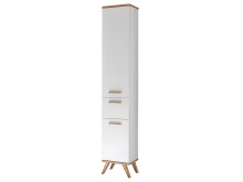 Badezimmer-Set >Jenn II< (5-teilig) in Weiß/Hochglanz - 176,5x205x33 (BxHxT)