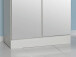 Hochschrank >Adan< in Weiß - 65x195,5x33cm (BxHxT)