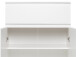Schuhschrank >Ravenna I< in Weiß/Matt - 80x131x40cm (BxHxT)
