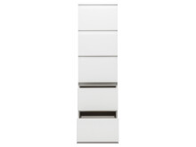 Kommode >Ravenna< in Weiß/Matt - 40x131x45cm (BxHxT)