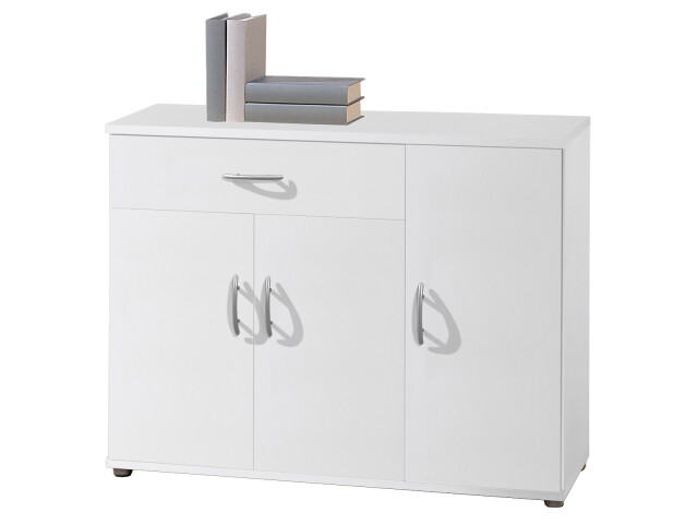 Kommode >Lissy< in Weiß aus Kunststoff - 90x70x30cm (BxHxT)