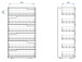Kommode >Suzette< in Weiß aus MDF - 65x119x40cm (BxHxT)