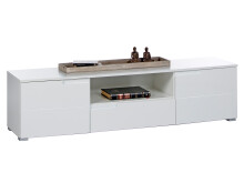 TV-Board >Suzette< in Weiß aus MDF - 165x42x40cm (BxHxT)