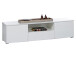TV-Board >Suzette< in Weiß aus MDF - 165x42x40cm (BxHxT)