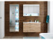 Badezimmer-Set >Bella< (3-teilig) in Wildeiche aus Glas - 165x190x45cm (BxHxT)