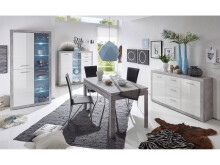 Highboard >Rio de Janeiro< in Beton aus Glas - 137x134x37cm (BxHxT)