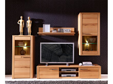 Wandboard >Nature Plus< in Kernbuche aus Massivholz - 115x25x25cm (BxHxT)