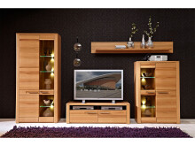 Wandboard >Nature Plus< in Kernbuche aus Massivholz - 180x25x25cm (BxHxT)