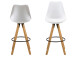 Barhocker >Diva I< (2er Set) in Weiß aus Kunststoff - 48,5x111,5x55cm (BxHxT)