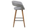 Barhocker >Gamarond I< (2er-Set) in Hellgrau - 56x87x43 (BxHxT)