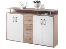 Highboard >Delia< in Sonoma-Eiche - 139x90x34cm...