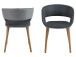 Esszimmerstuhl >Gamarond< in Eiche aus Massivholz - 56x76x52cm (BxHxT)