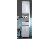 Hochschrank >Suzette< in Weiß aus MDF -...